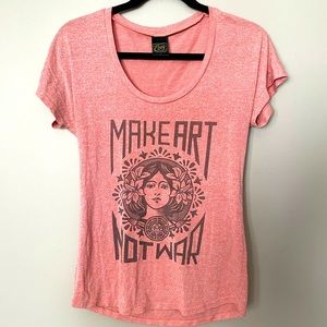 Make Art Not War T shirt
